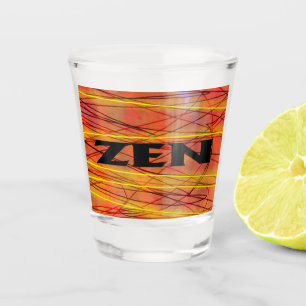 A Shot Zen noir fil de verre abattu