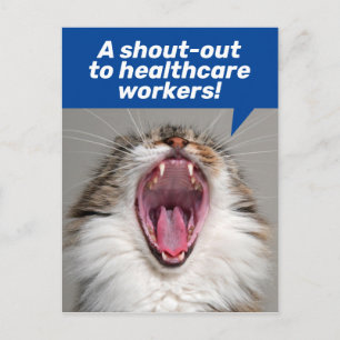 A Shout-Out To Healthcare Workers Appreciation Postcard