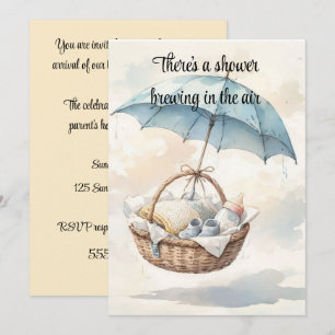 A Shower is Brewing Baby Digital Download Invite
