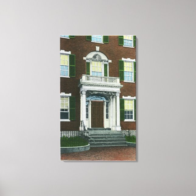 A Shreve Porch, Salem Doorway View Canvas Print (Front)