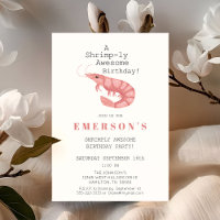 A Shrimp-ly Awesome Birthday Party Invitation