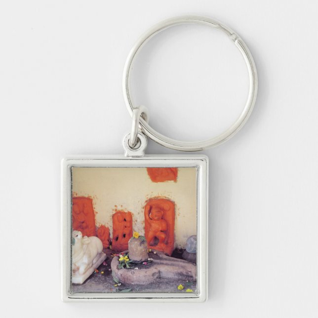 A shrine of a chapel on the Ganges Keychain (Front)