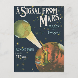 A Signal From Mars Postcard