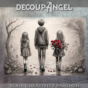 A Silent Bond - Decoupage - Tissue Paper