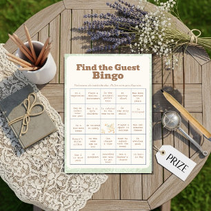 A SIlly Goose Green Find The Guest Bingo Card