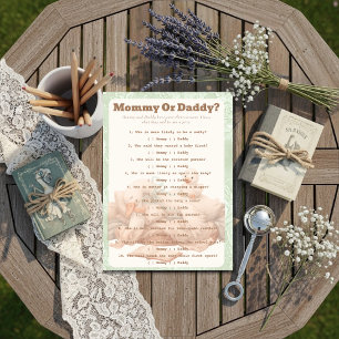 A Silly Goose Green Guess Who Game card