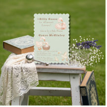 A Silly Goose is Almost Loose green Baby Shower