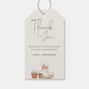 A Silly Goose Neutral Boho Baby Shower Party Gift Tags