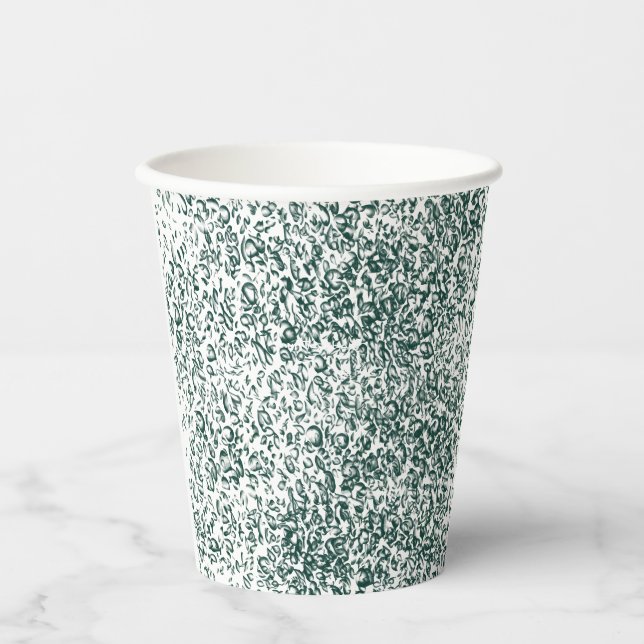 A silver drop splashes into a pool of white liquid paper cups (Front)