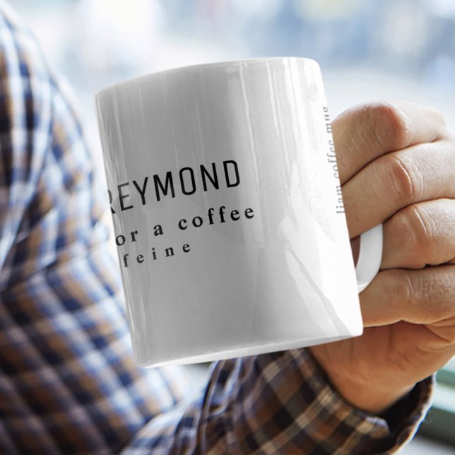 a simple and nice white coffee mug with name (Creator Uploaded)