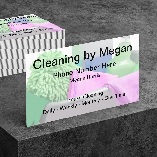 A Simple Cleaning Service Design Business Card (Creator Uploaded)
