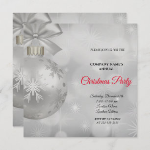 A Simple Elegant Christmas Party Invitation