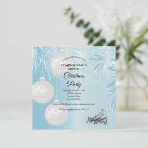 A simple  elegant Christmas party invitation 