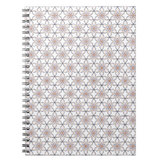 A Simple Geometric Line Art  Flowers Notebook