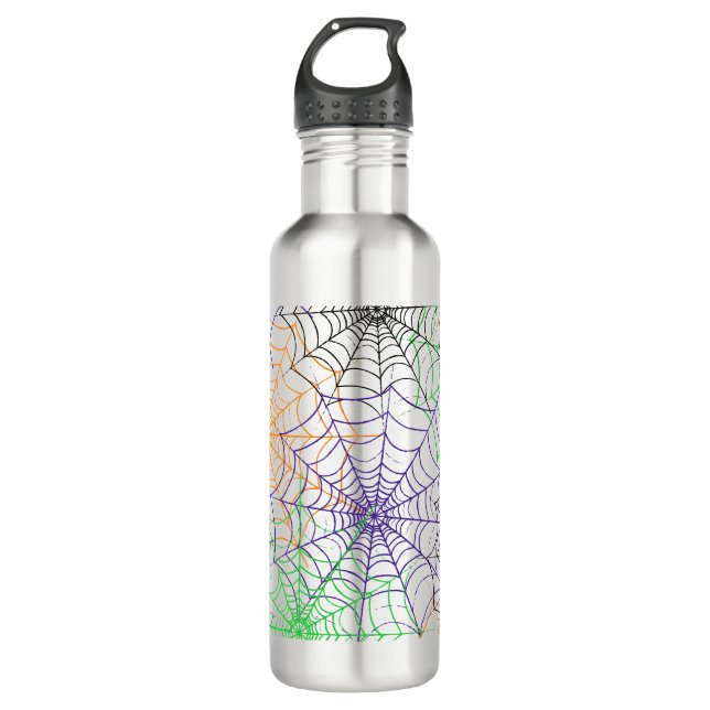 A Simple Halloween Spider's Web Pattern 710 Ml Water Bottle (Front)