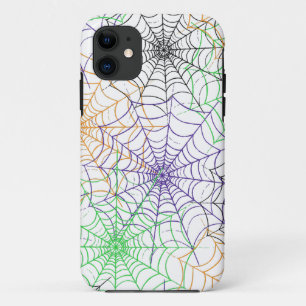 A Simple Halloween Spider's Web Pattern iPhone 11 Case