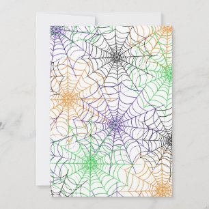 A Simple Halloween Spider's Web Pattern Invitation