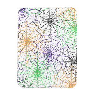 A Simple Halloween Spider's Web Pattern Magnet
