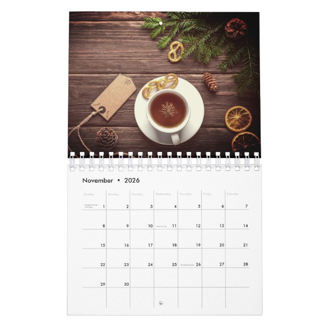 A simple life calendar, rustic and simple calendar (Nov 2026)