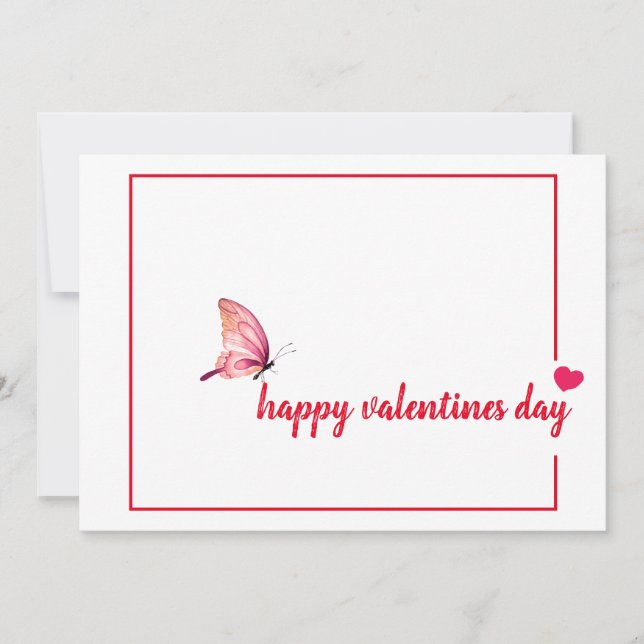 A Simple Message Valentine Cards (Front)