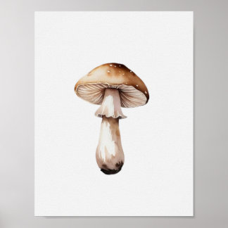 A simple mushroom poster