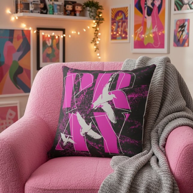 A Simple Reminder PRAY Christian Faith Throw Pillow (Soft vibes, bold attitude. PRAY turns any room into a whole mood.)
