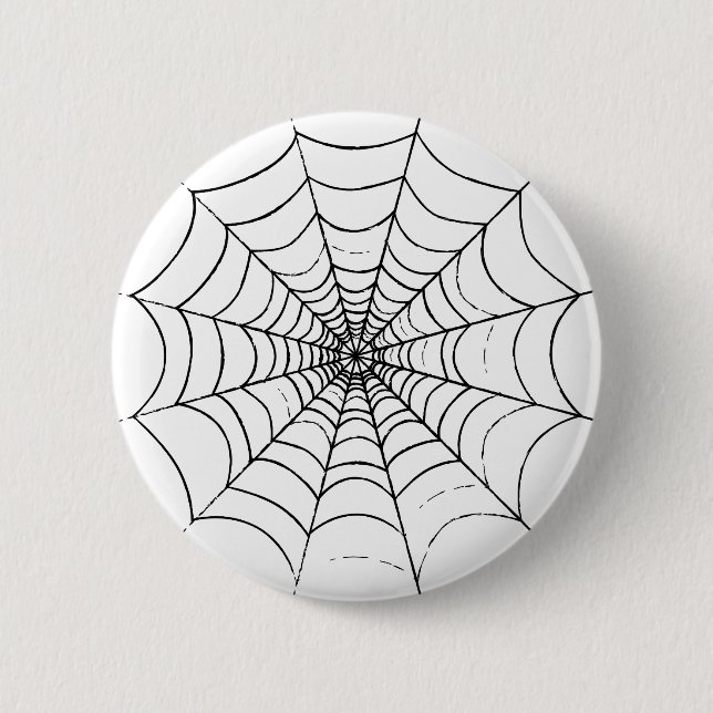 A Simple Spider's Web 2 Inch Round Button (Front)