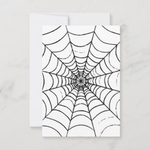 A Simple Spider's Web - Close Up Thank You Card