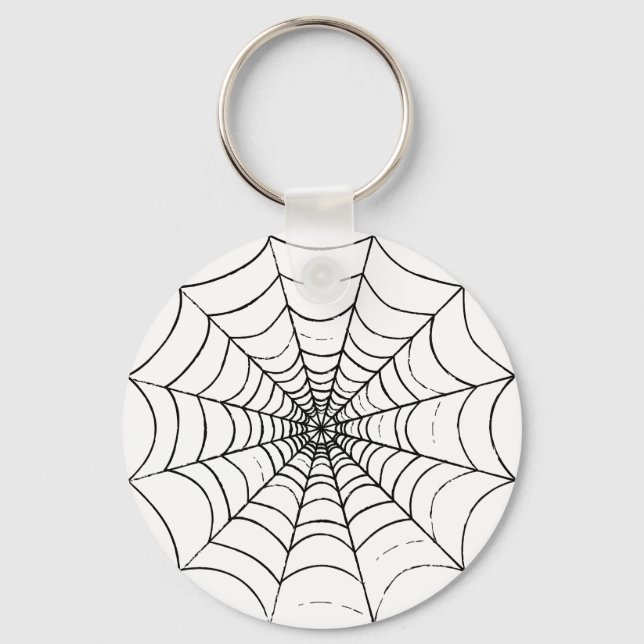 A Simple Spider's Web Keychain (Front)