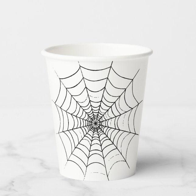 A Simple Spider's Web Paper Cups (Front)