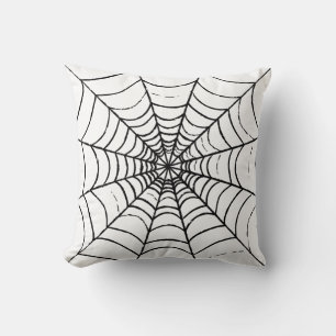 A Simple Spider's Web Throw Pillow