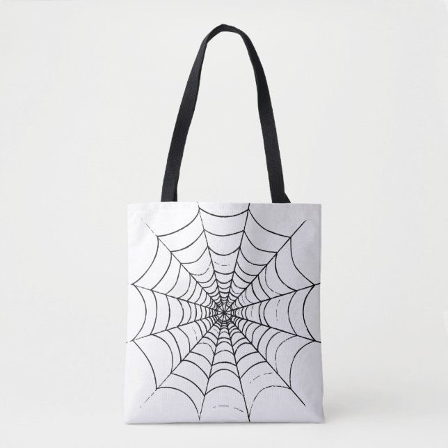 A Simple Spider's Web Tote Bag (Front)