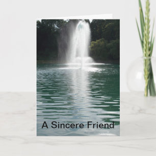 A Sincere Friend Poem Card