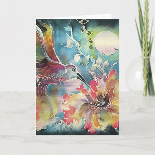 A Single Hummingbird Card