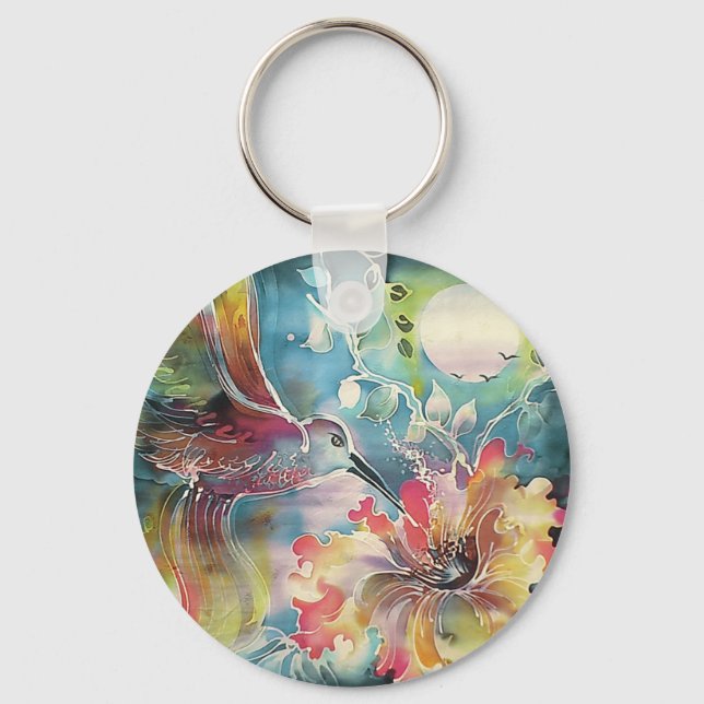 A Single Hummingbird Keychain (Front)