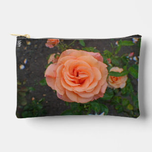 A Single Orange Flower Accessory Pouch
