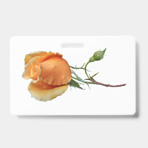 A single rose cutting badge