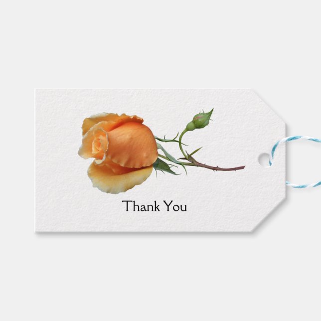 A single rose cutting        gift tags (Front (Horizontal))
