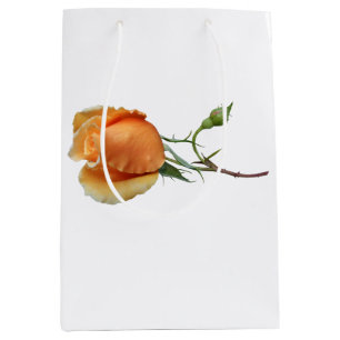 A single rose cutting         medium gift bag