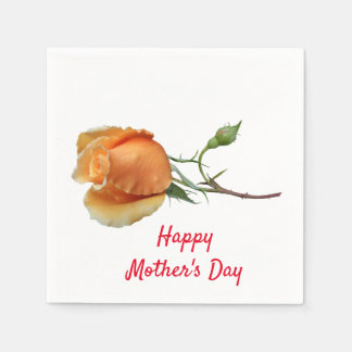 A single rose cutting           napkin