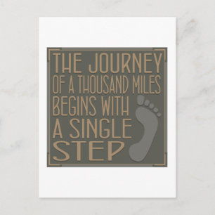 A Single Step Postcard