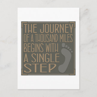A Single Step Postcard