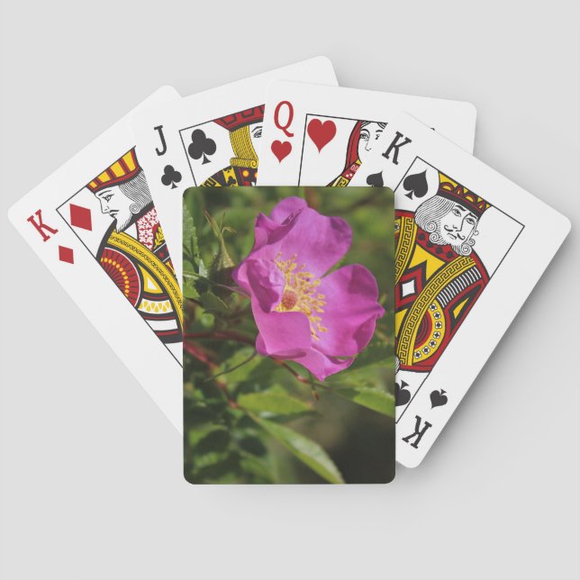 A Single Wild Rose Playing Cards (Back)