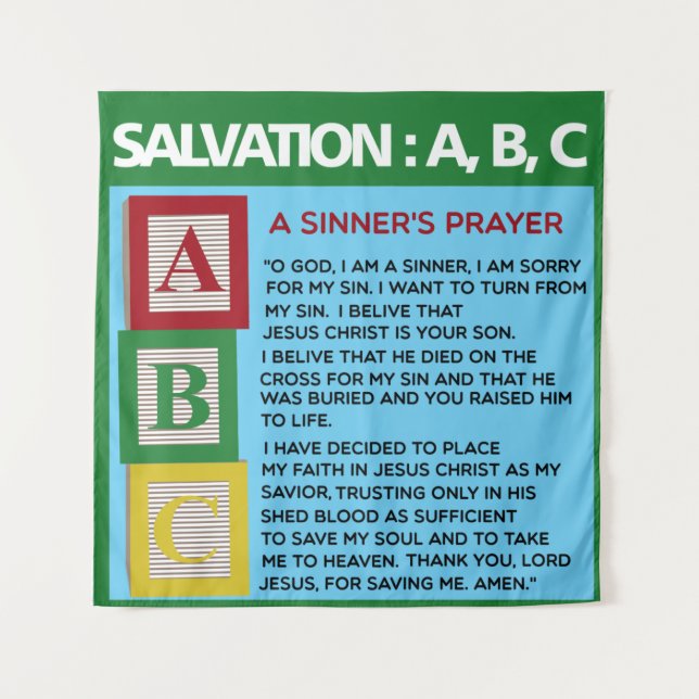 A Sinner's Prayer  Tapestry (Front)