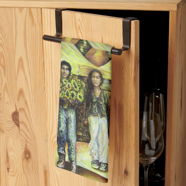 A Sistine ChapeI Phase of a ChaIIenge  Kitchen Towel (Thirds Fold)