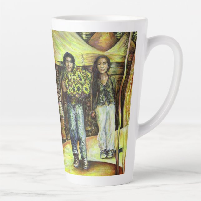 A Sistine ChapeI Phase of a ChaIIenge  Latte Mug (Right)