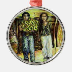 A Sistine ChapeI Phase of a ChaIIenge  Metal Ornament