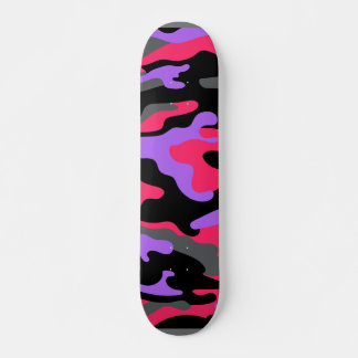 A skateboard with a vibrant design on it. 