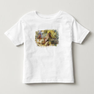 A Sketch for 'Foresters Stalking Deer' (oil over c Toddler T-shirt