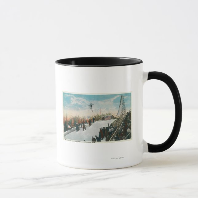 A Ski Tournament Jump Mug (Right)